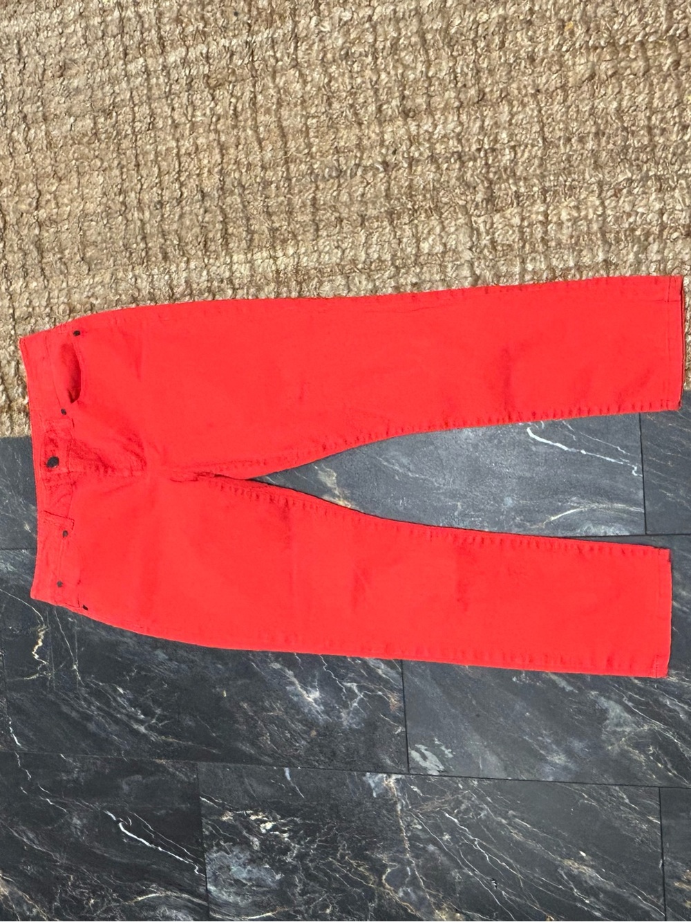 Talbots Red signature slim crop Jeans